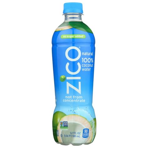 Zico Coconut Water Coconut Water Natural, 16.9 Fl Oz. - Walmart.com - Walmart.com