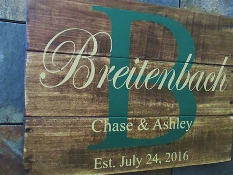 Wedding Established Wood Sign Gift for Couple Custom Name | Etsy | Wedding gift signs, Wood ...