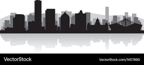 Durban city skyline silhouette Royalty Free Vector Image