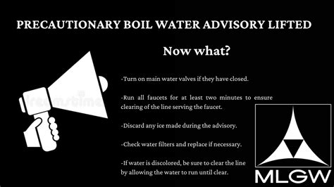 MLGW on Twitter: "The precautionary boil water advisory has been lifted. #MLGW customers should ...