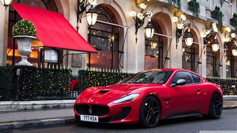 Tapety : 1366x768 px, Maserati GranTurismo, MC Stradale, červená auta ...