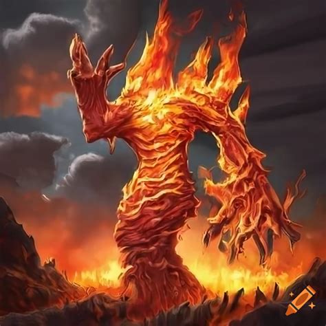 Fire Elemental Dangerous Fantasy Art, AI Photo Generator, 53% OFF