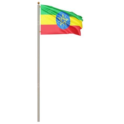 Ethiopia Flag With Pole, Ethiopia Flag Waving, Ethiopia Flag Waving Transparent, Ethiopia Flag ...