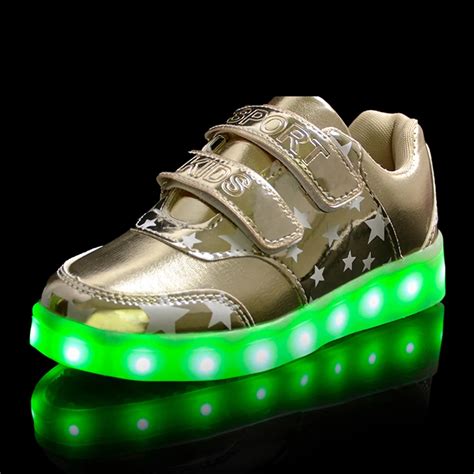 2018 Spring summer hotselling led lights shoes girls casual shoes tidal ...