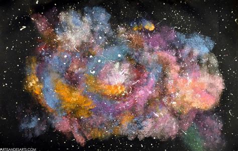 artisan des arts: Outer space nebula/galaxy paintings - grade 6 ...