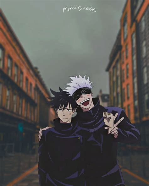 2K free download | Gojo and Megumi, sky, art, jjk, Jujutsu kaisen, anime, HD phone wallpaper ...