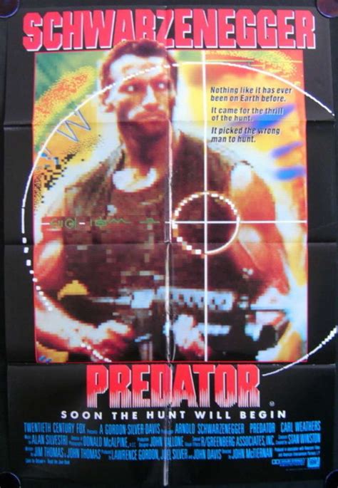 All About Movies - Predator Poster Original One Sheet 1987 Arnold ...