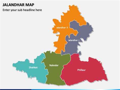 Jalandhar Map PowerPoint Template - PPT Slides