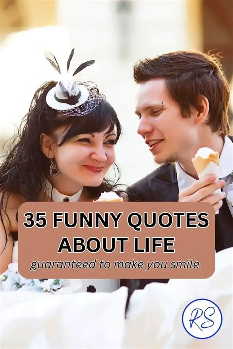a man and woman sitting next to each other with the words funny quotes about life