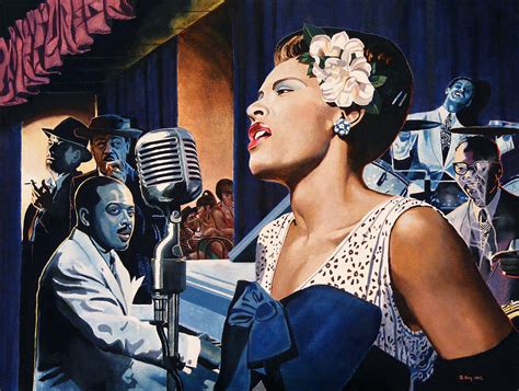 Billie Holiday - Lady Sings The Blues Painting by Jo King - Pixels