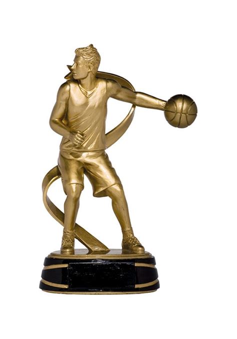 Golden Basketball Trophy