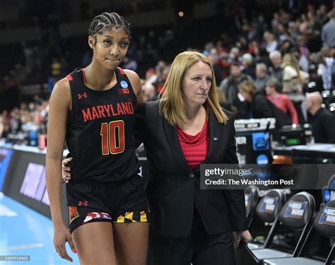 Maryland Terrapins forward Angel Reese and Maryland Terrapins... News Photo - Getty Images