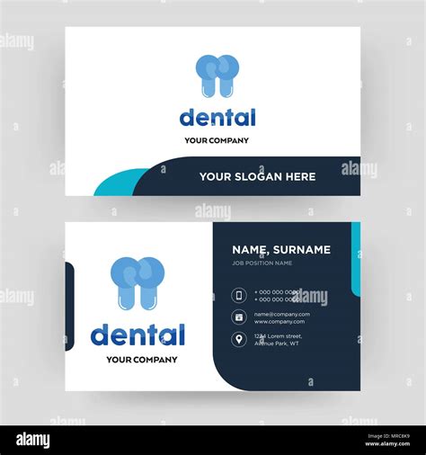 dental, business card design template, Visiting for your company ...