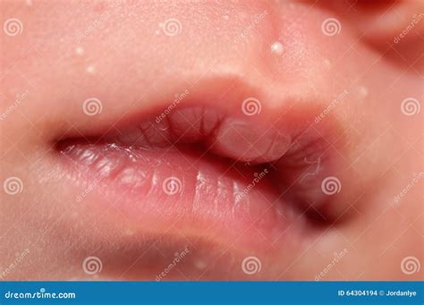 Baby lips close up stock photo. Image of young, face - 64304194