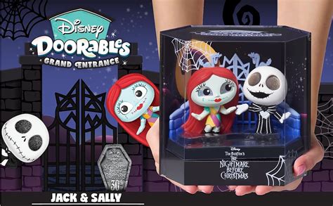 Amazon.com: DOORABLES Disney Grand Entrance 3-inch Collectible Figures Jack Skellington and ...