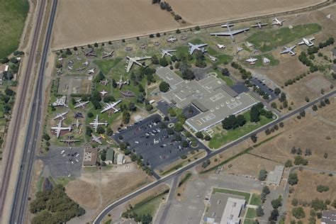 Atwater, CA : An aerial photo of the Castle Air Museum in Atwater ...