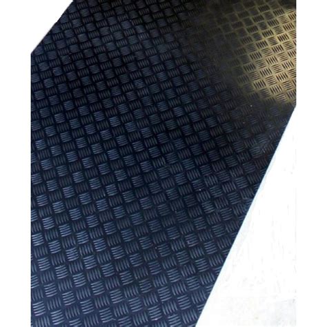 Black 3 ft. x 15 ft. Black Commercial/Residential Rubber Garage Floor ...