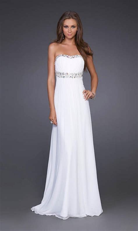 Elegant White Prom Dress "La Femme" - Faxo