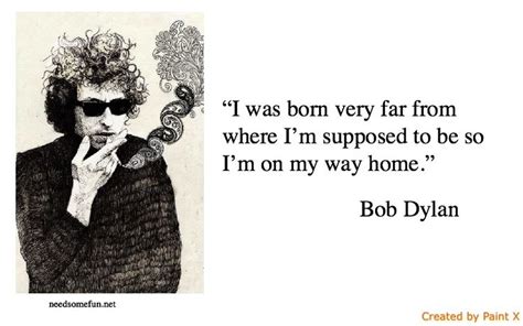 bob dyann quote about being in the middle of an image with his hand on his chin