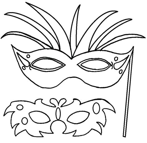 Mardi Gras Mask Coloring Pages For Kids at GetColorings.com | Free printable colorings pages to ...