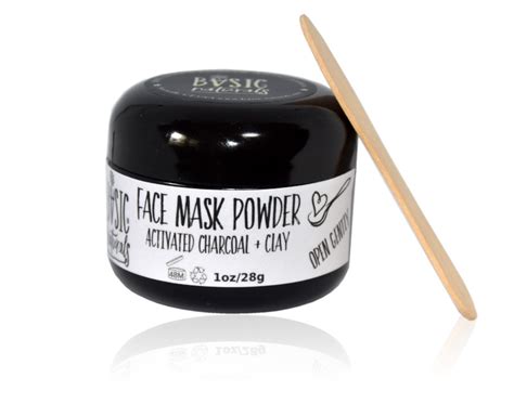 Face mask - Activated Charcoal with Clay Powder ⋆ Basic-Naturals