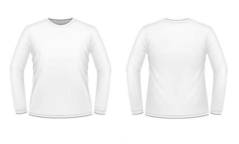 Free White Men Long Sleeve Shirt Vector Mockup - TitanUI