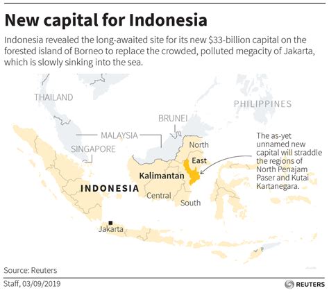 Indonesia president proposes to move capital to Borneo | Reuters