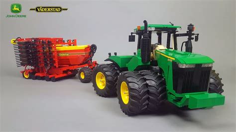 John Deere 9560R + Vaderstad RDA 800C in LEGO version by eric trax (SBrick) - YouTube