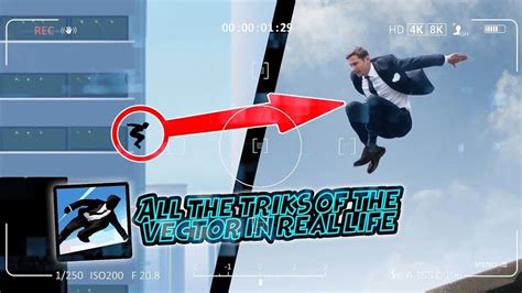 Vector ALL TRICKS In Real Life (Parkour game, bonus) - YouTube