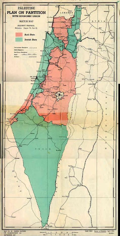 Map of the U.N. Partition Plan