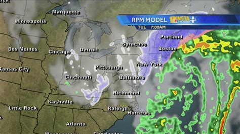 Hour-by-Hour snowfall forecast maps