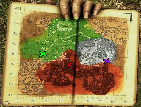 Ark Island Artifact Map