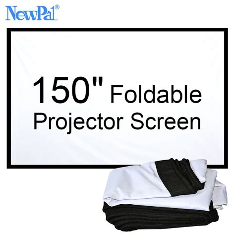 NewPal 150 inch Projector screen 4:3/16:9 Foldable projector Screen for ...