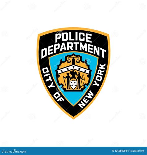 NYPD Logo Editorial Vector Illustration Redaktionelles Stockbild ...