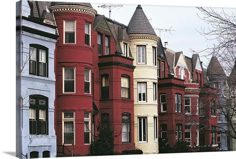 Row houses, Georgetown, Virginia, Washington DC Wall Art, Canvas Prints ...