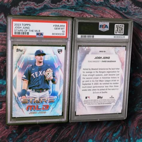 2023 TOPPS SERIES 2 JOSH JUNG Stars Of The MLB Rookie Card RC PSA 10 GEM MT $67.72 - PicClick CA