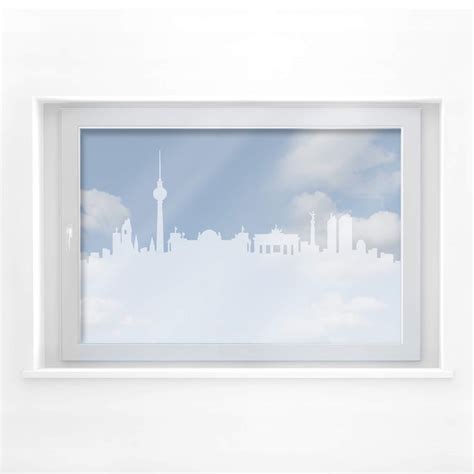 Fensterdekor Berlin Skyline | wall-art.de