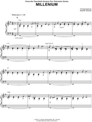 Millennium Sheet Music Downloads at Musicnotes.com