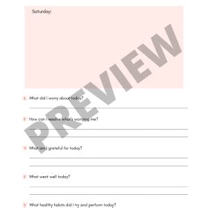 Printable Anxiety Worksheet Journal That Will Inspire