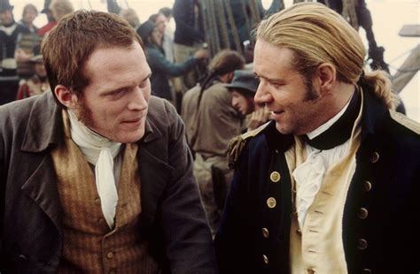 Master and Commander: Russell Crowe as Jack Aubrey and Paul Bettany as Stephen Maturin. Another ...