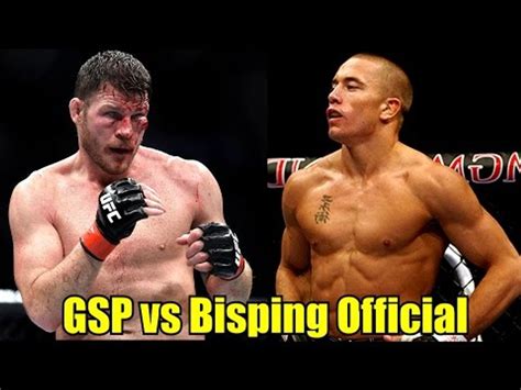 Its Official-Dana White Announces GSP vs Bisping for Middleweight title ...