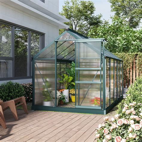 Outsunny 10' W x 6.2' D Greenhouse & Reviews | Wayfair