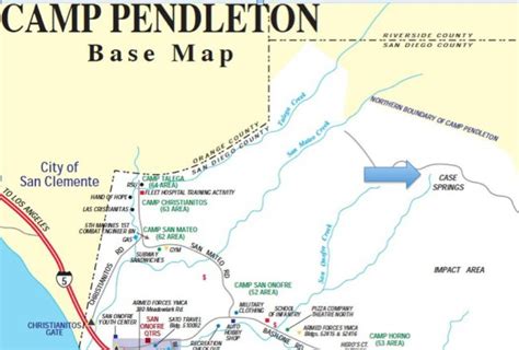 Camp Pendleton 52 Area Map - Fritto