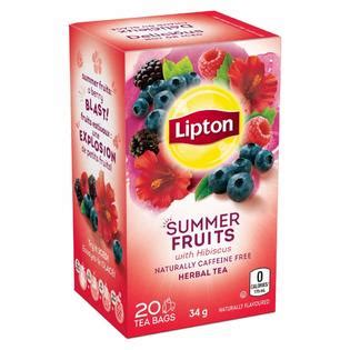 Lipton Summer Fruits Herbal Tea Bags 20 ct {Imported from Canada}