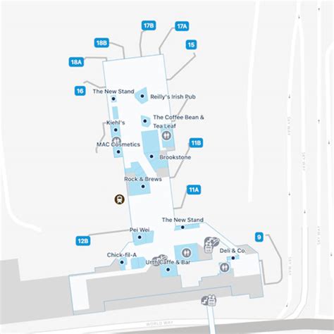 Los Angeles Airport Terminal 1 Map & Guide