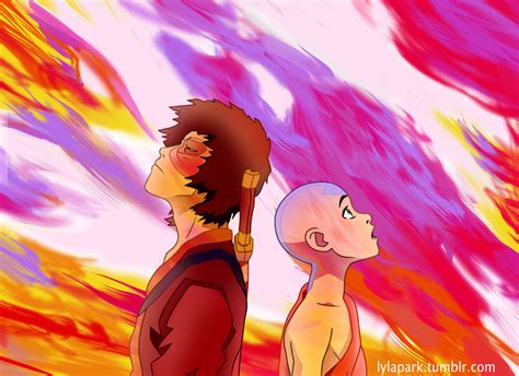 Zuko And Aang Dragon Dance