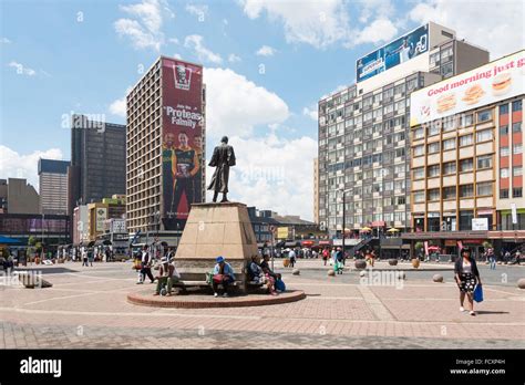 Gandhi square johannesburg city johannesburg hi-res stock photography ...