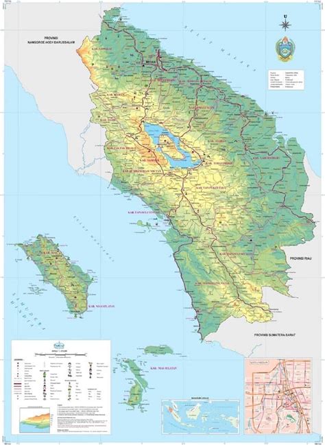 Peta Sumatera Utara Lengkap HD Terbaru dan Keterangannya