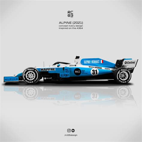 Livery Design | ALPINE F1 TEAM 2021 LIVERY (concept) on Behance