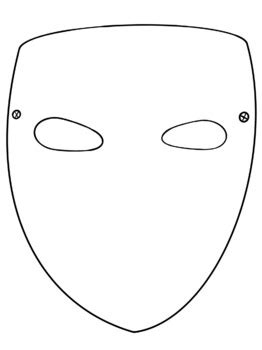 Blank Mask Printable by Read the Rainbow | TPT